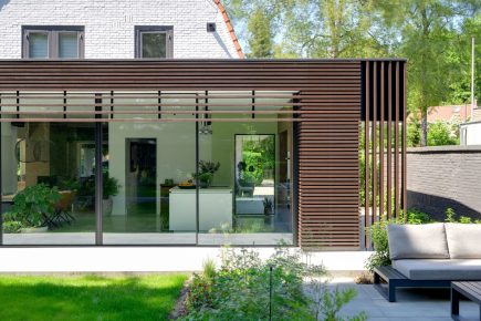 Gevlinderde woonbetonvloer en terras in Driebergen