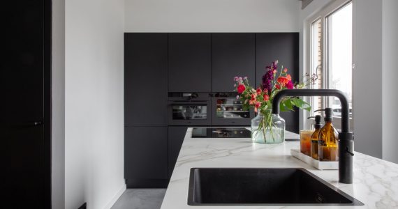 gevlinderde betonvloer keuken