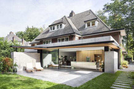 Gevlinderde woonbeton vloer en terras in Zeist