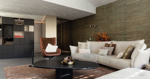 Gevlinderde betonvloer woonkamer