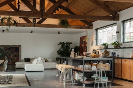 Gevlinderde woonbeton vloer in Noordwijk