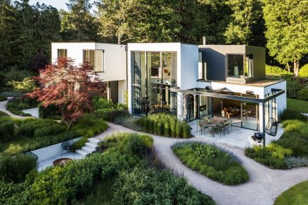 Gevlinderde woonbeton vloer in Huizen