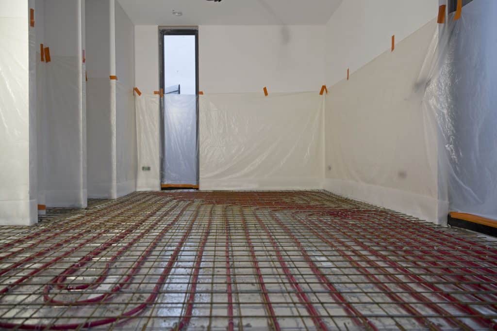 vloerverwarming in beton, vloerverwarming in betonvloer