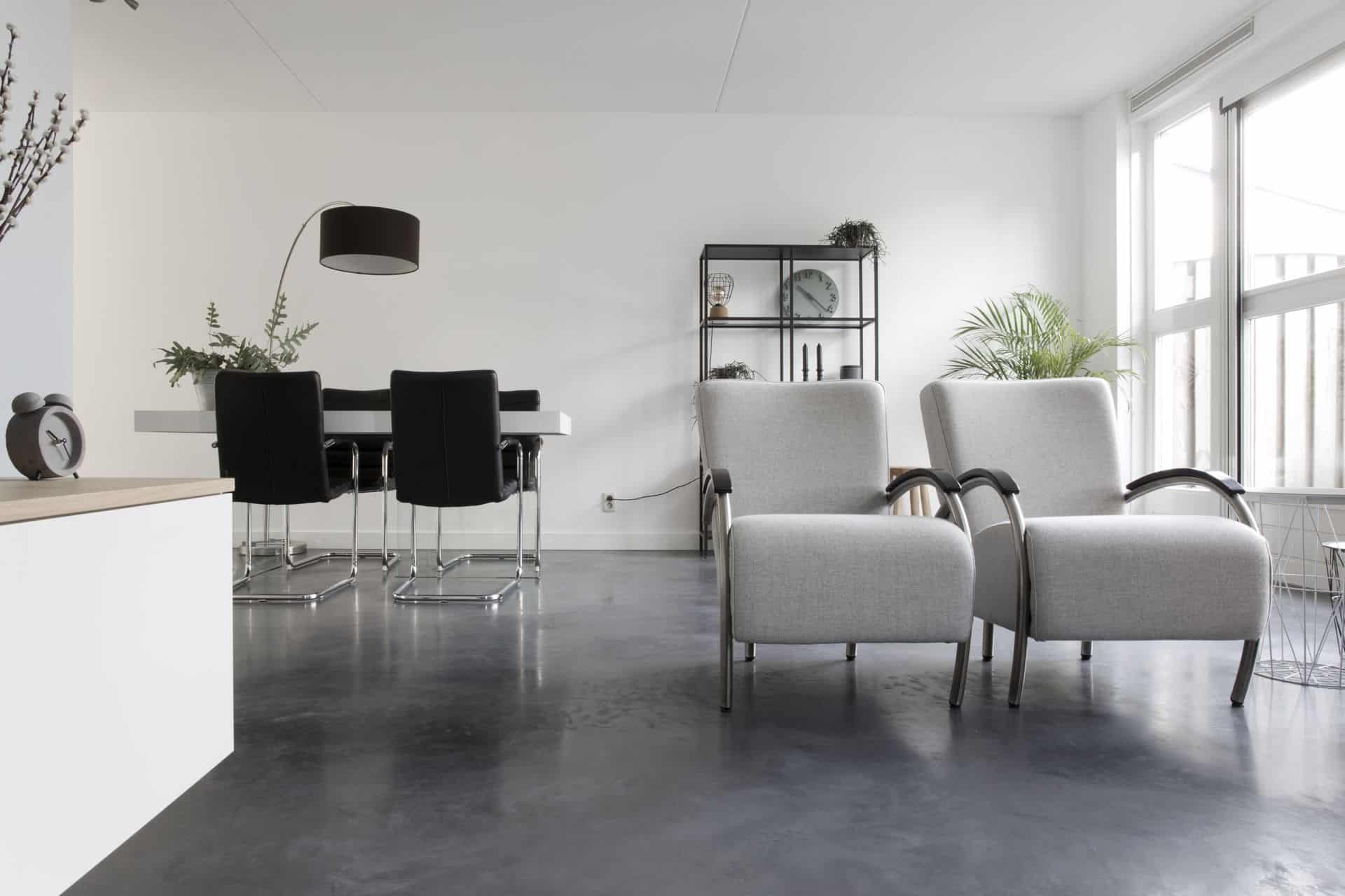 betonnen vloer in woning