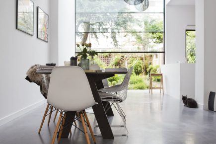 Gevlinderde woonbeton vloer in Den Haag