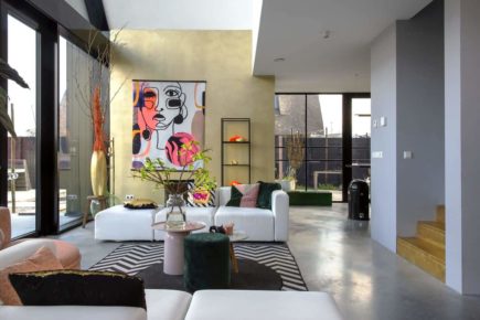 Gevlinderde woonbeton vloer in Schoonhoven