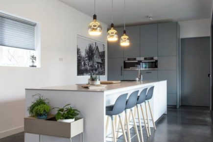 Gevlinderde woonbeton vloer in Engelen