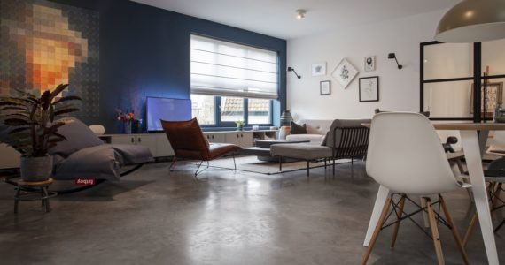 Betonnen vloer woonkamer
