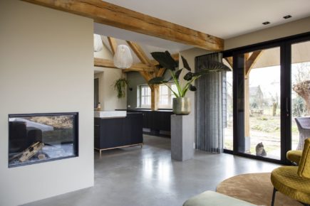 Gevlinderde woonbeton vloer in Horst